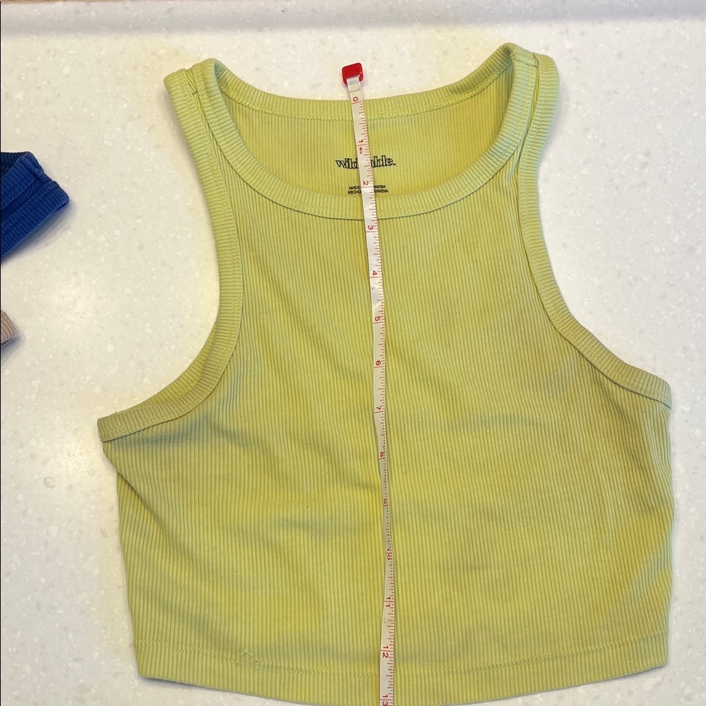 aerie Ribbed Tank Top Set - Black, Blue, Beige, Lime - Picture 11 of 13